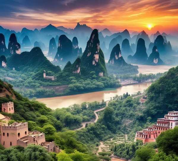 中国旅游攻略，尽览绝美风光的必游胜地,国内旅游景点大全，探寻大好河山的绝美风光,水乡,回忆,历史文化,第1张